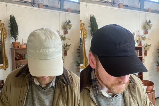 The Quittner Baseball Cap in tan and black