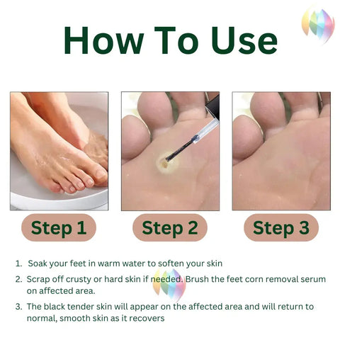 How To Apply Feet Corn Removal Serum