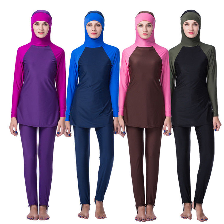 Muslim Swimming Suit for Women Cover Swimwear Abaya Abayas Hijab Long ...