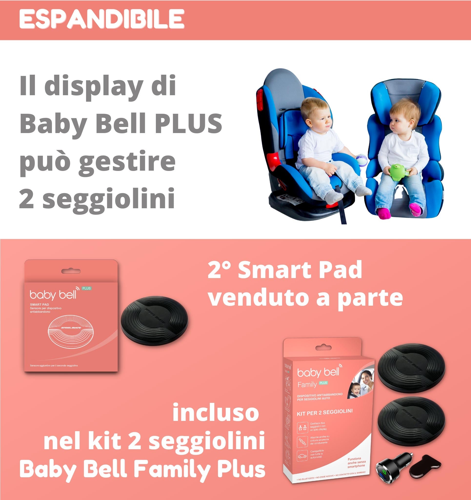 Baby Bell PLUS - scopri il miglior dispositivo anti abbandono