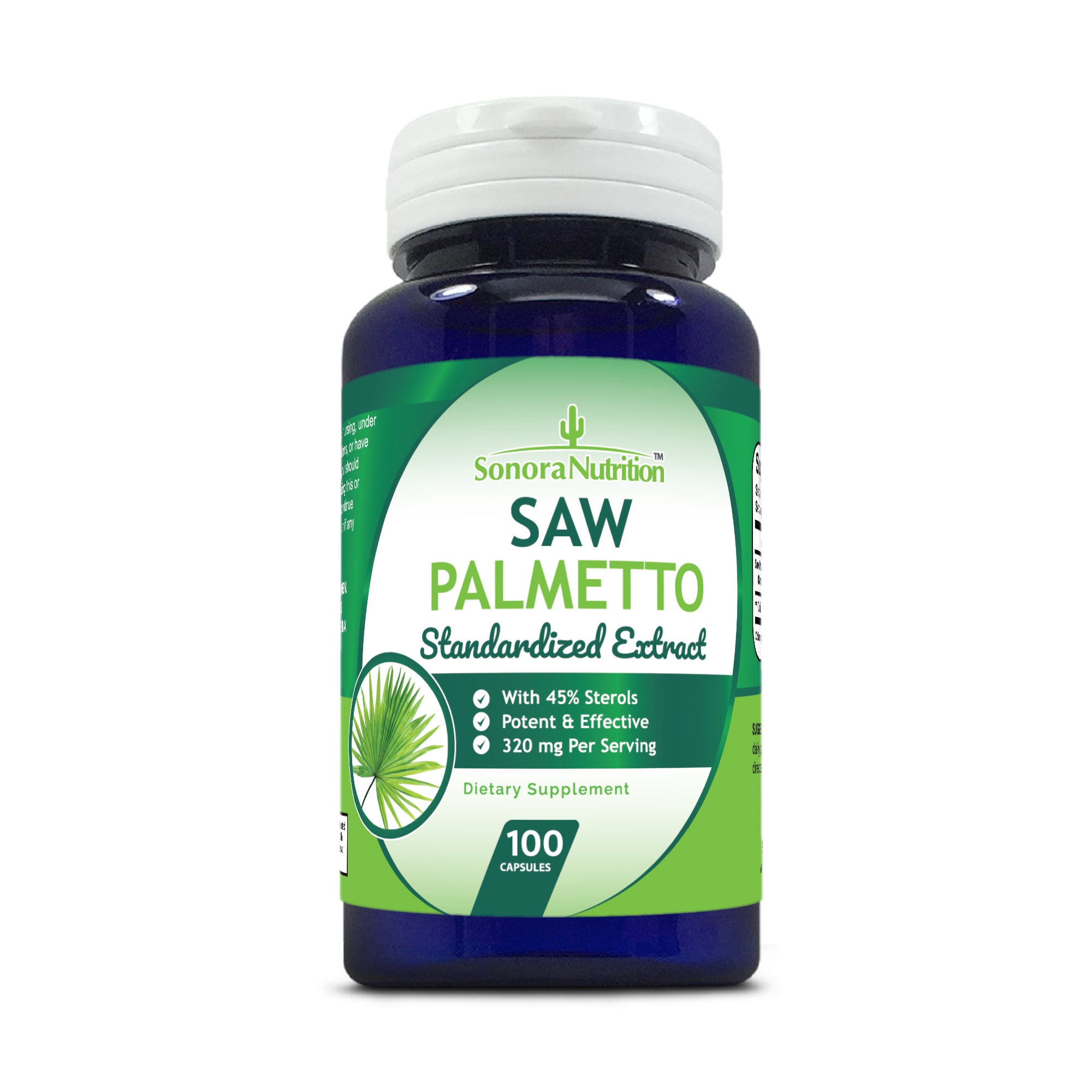 Saw Palmetto Standardized Extract 100 Capsules Sonora Nutrition