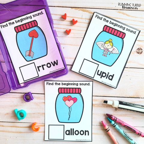 Valentine Task Cards for Kindergarten