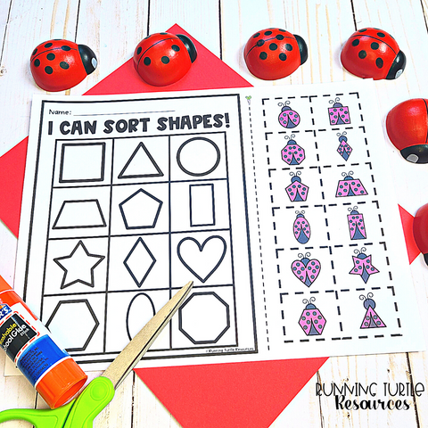 Spring Shapes No Prep Printable