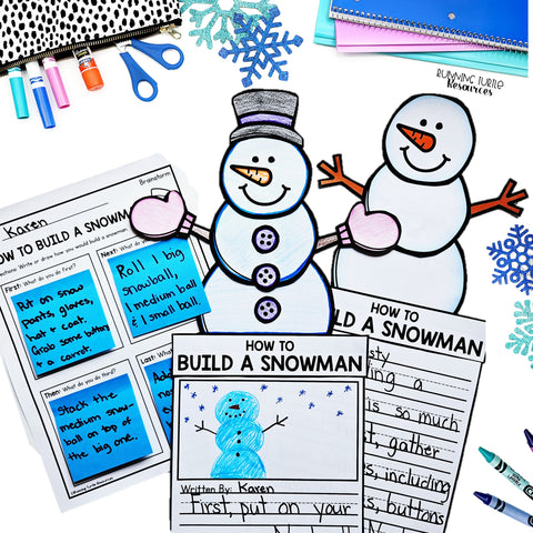 How to Build a Snowman Writing