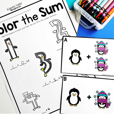 Winter Penguin Add the Room Activity