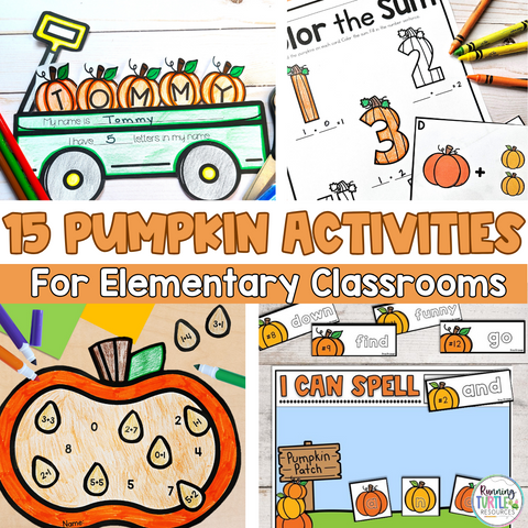 15 Fall Pumpkin Activities for Kindergarten and 1st Grade students