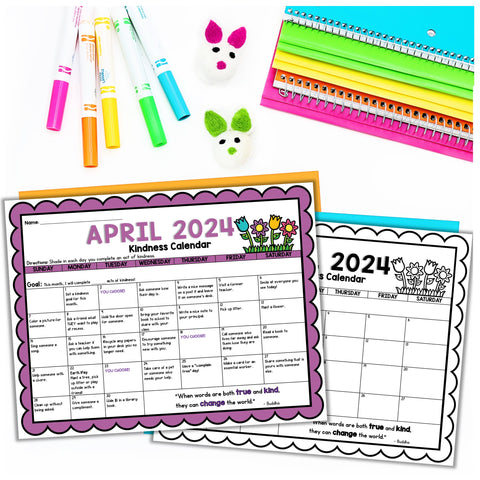 April Kindness Calendar