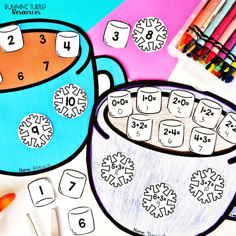 Winter Hot Chocolate Math Craft