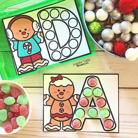 Gingerbread Literacy Centers for Preschool and Kindergarten
