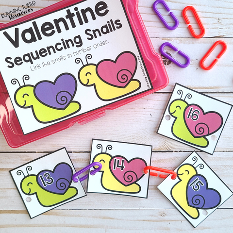 Valentine's Day Math Task Boxes