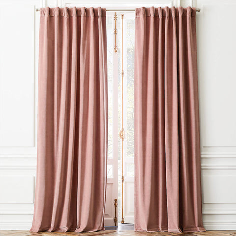 Velvet curtains for cosy maximalist