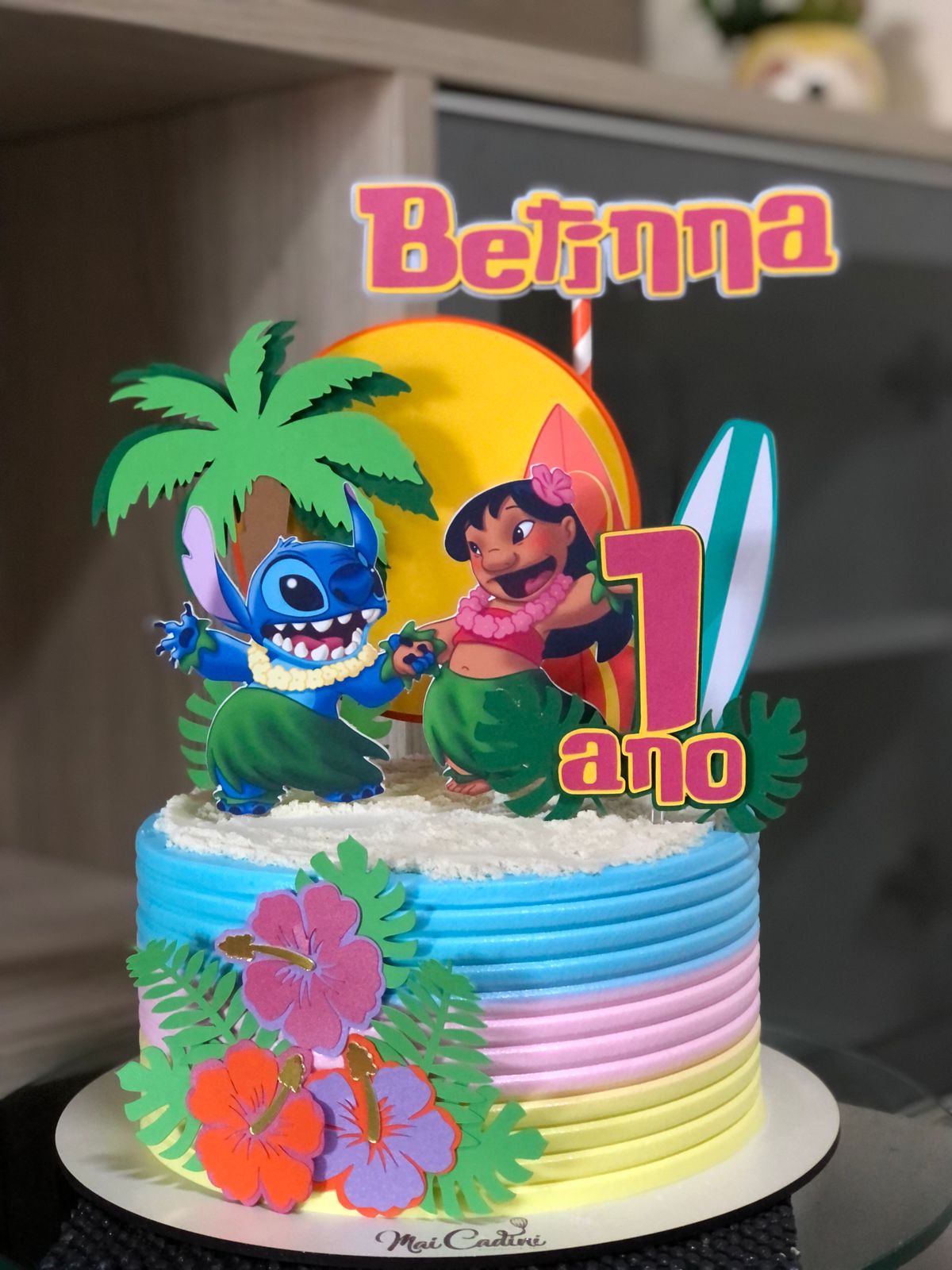 Topo de Bolo Lilo & Stitch - Betinna – Faby Personalizados