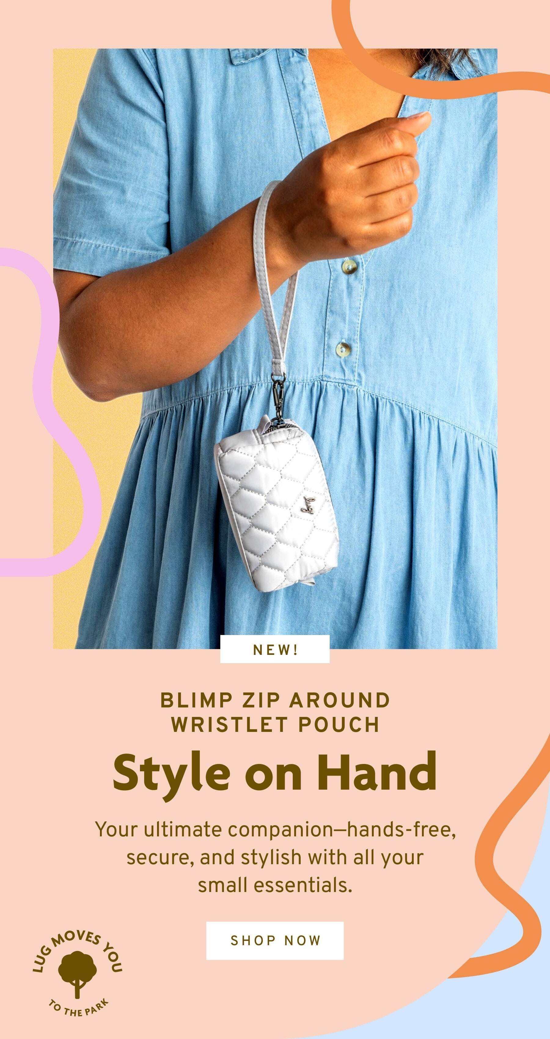 Blimp wristlet pouch