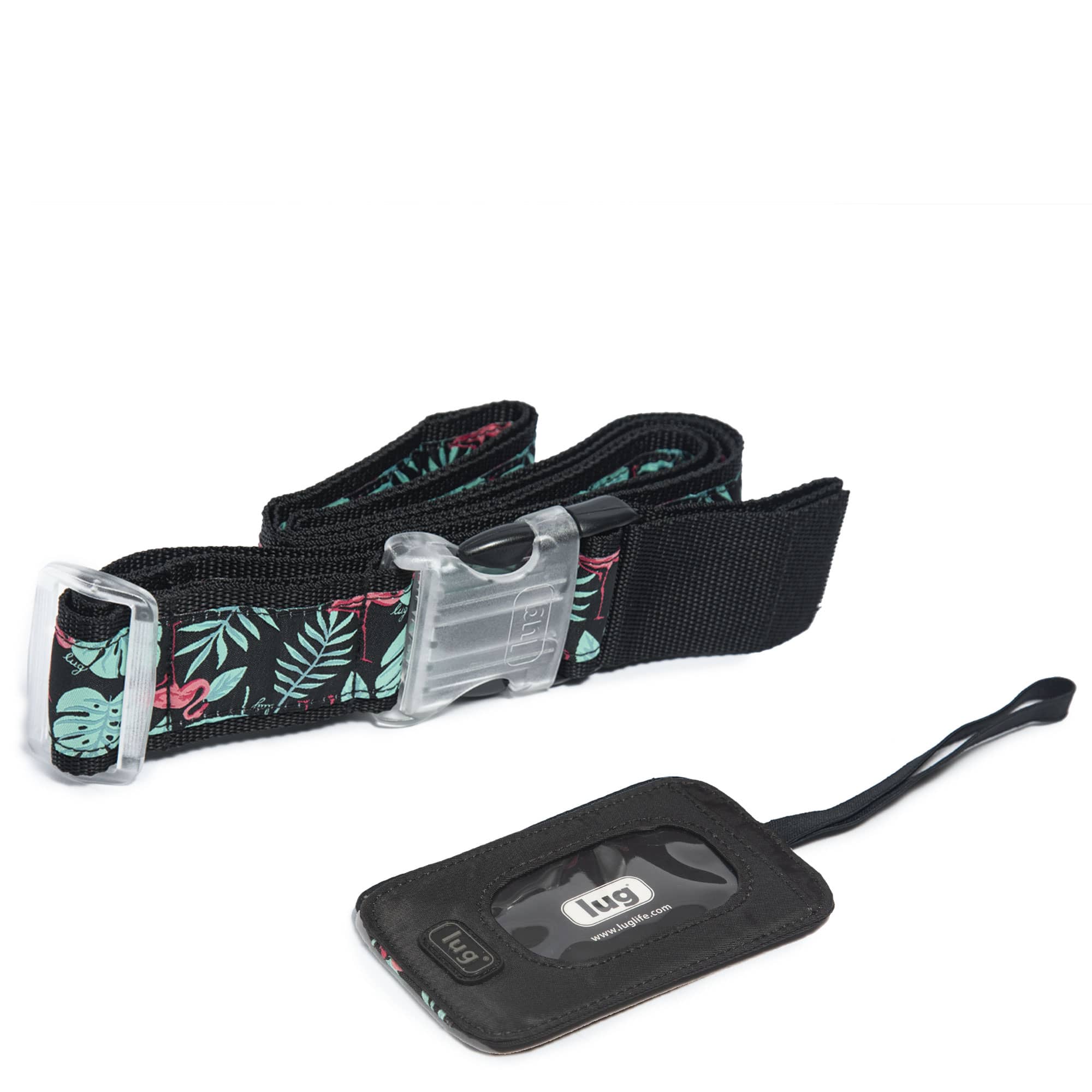 flamingo luggage strap