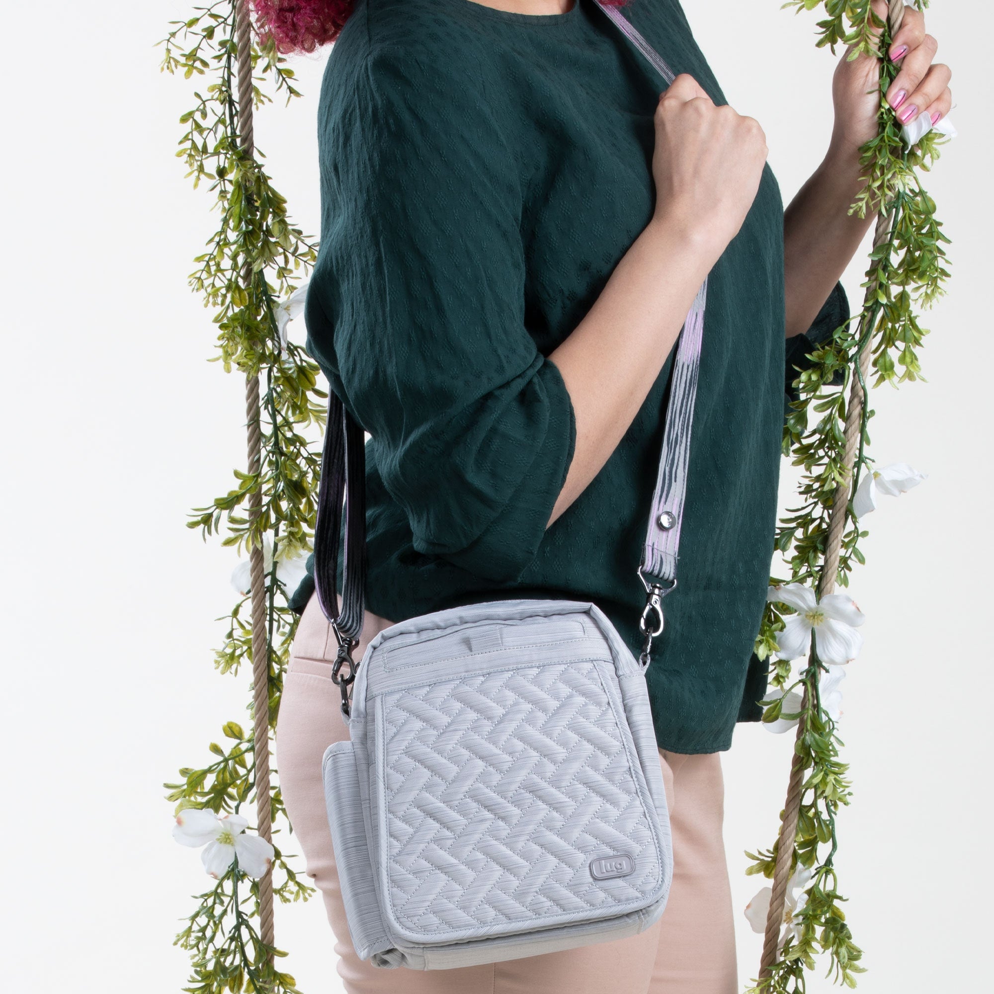 lug crossbody flapper