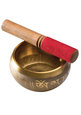 Tibetan singing bowl for yoga and meditation