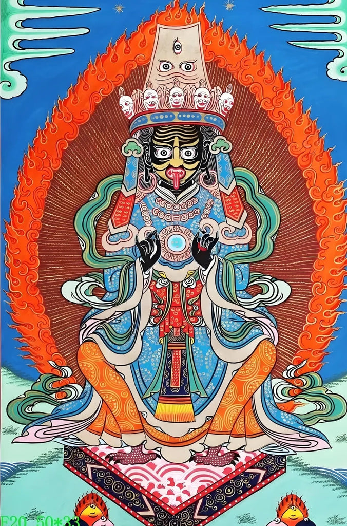 Zakiram: Unraveling the Multifaceted Protector Goddess of Tibetan Temples