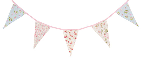 Strings of Floral Wedding Bunting