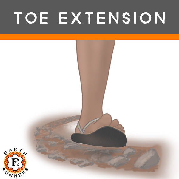 toe extension in running sandals