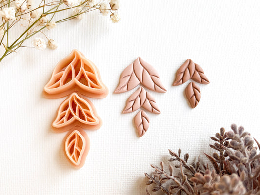 Leaf Polymer Clay Cutter, Navette, Marquise Shape – Moon House Cutters