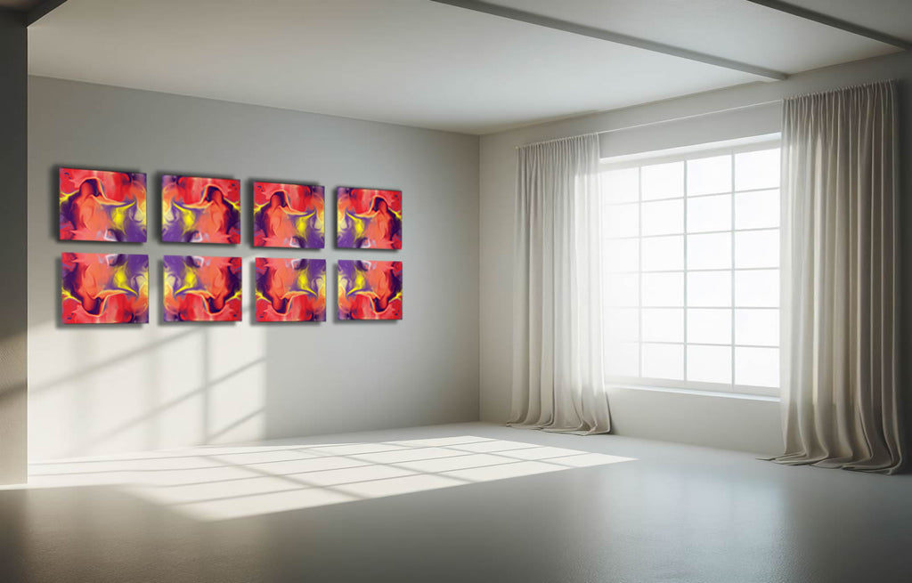 Image of Empty room with art Airless BeSculpt on Metal