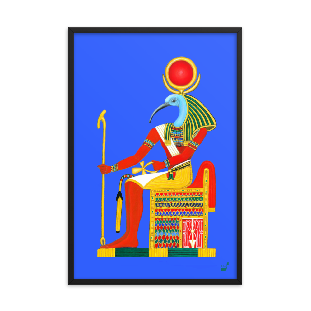 God Thoth 2 BeSculpt Giclée Framed