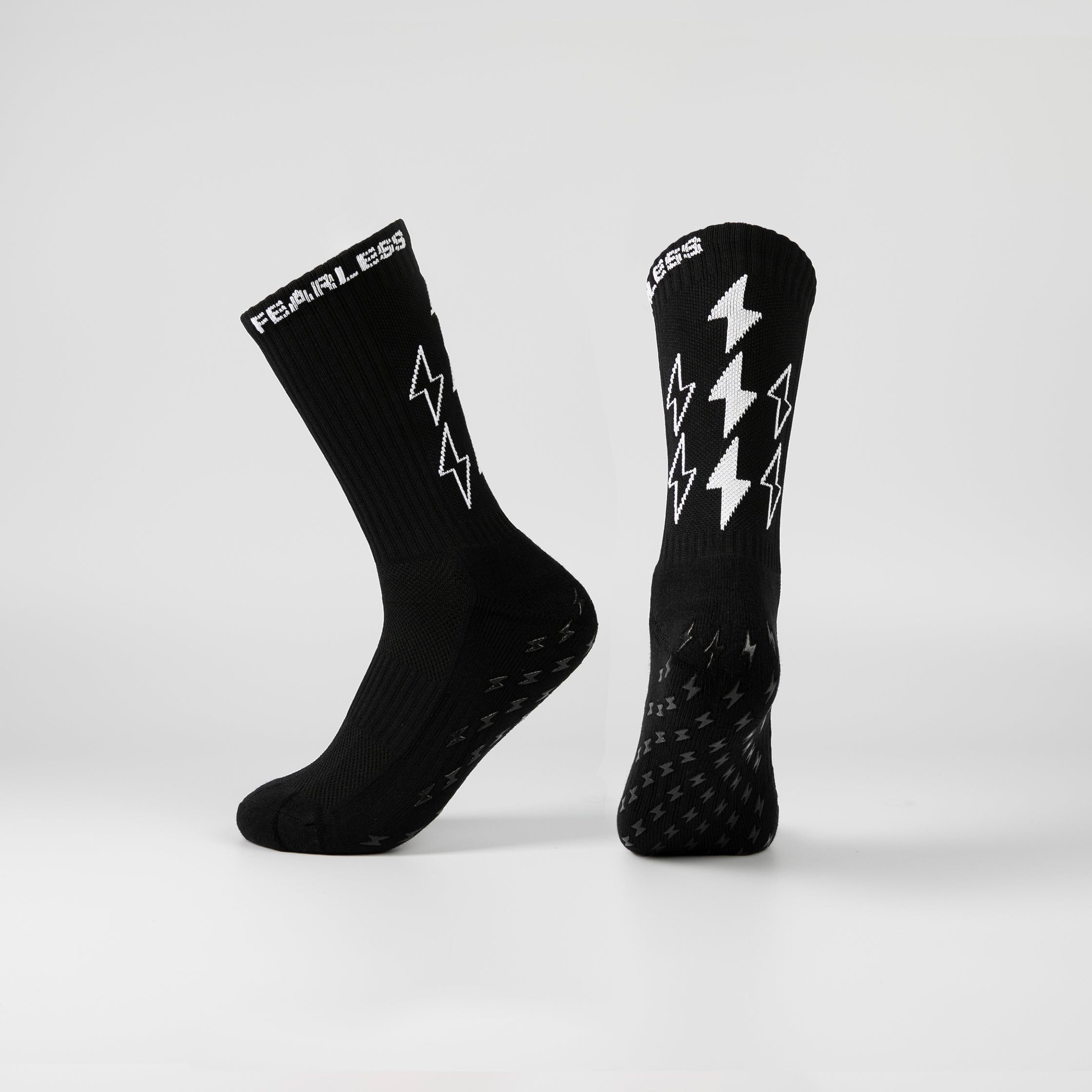 Black FUTBLR Grip Socks