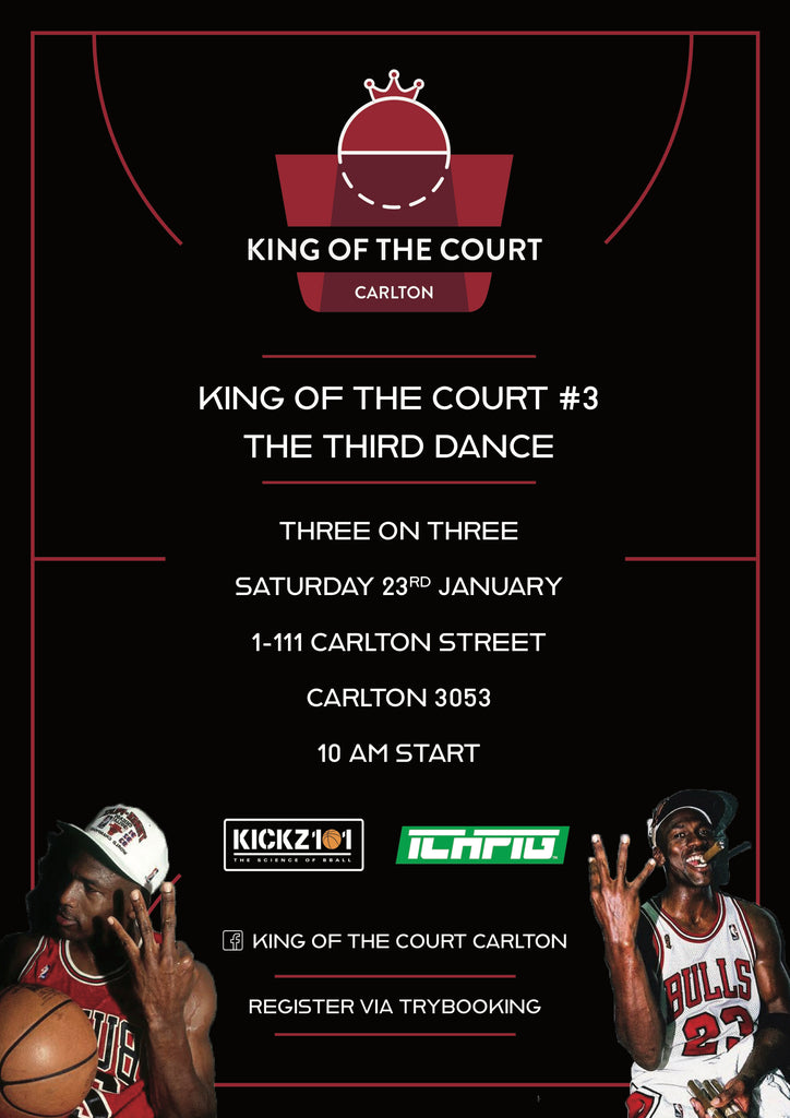 King of the Court Carlton Basketball Event Flyer