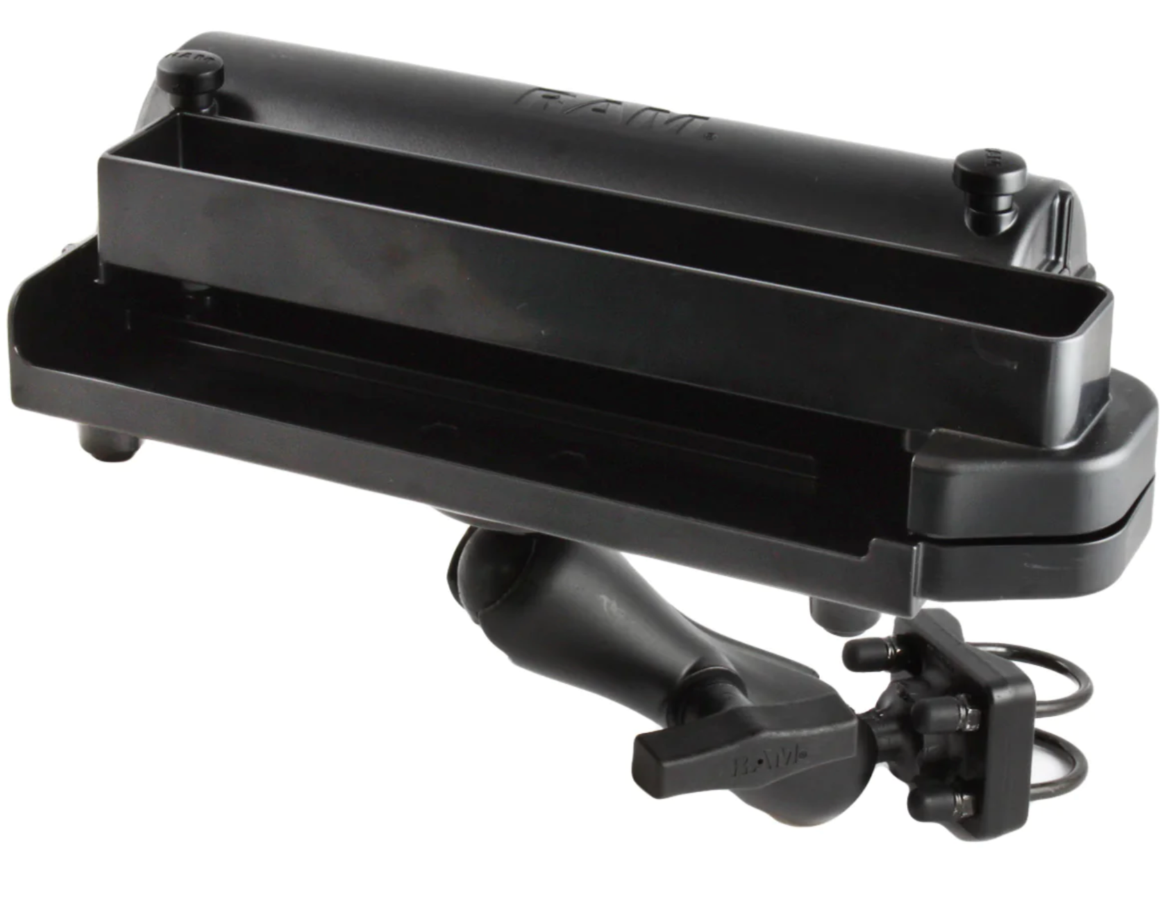 RAM-VPR-101-1 Ram Mounts Printer Cradle, Double Socket Arm & Double U-Bolt Base for the Brother PocketJet 3/3 Plus, 6/6 Plus & 673
