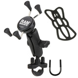 RAM-B-184U RAM Mount Motorcycle AMPS Plate U-Bolt Rail Mount