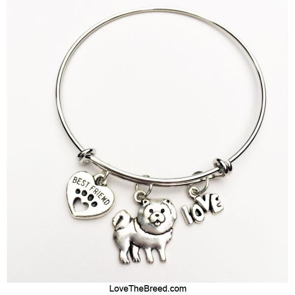 Chow Chow Best Friend Love Charm Bracelet