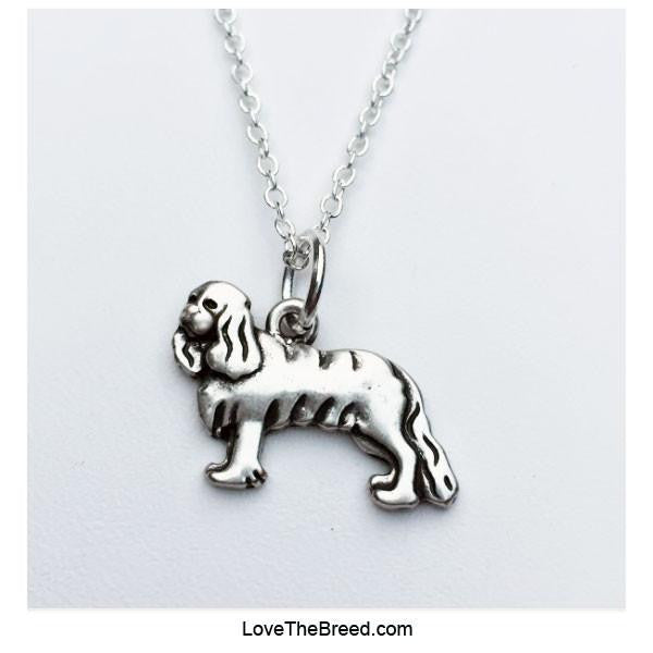 Cavalier King Charles Spaniel Charm Necklace - LoveTheBreed.com