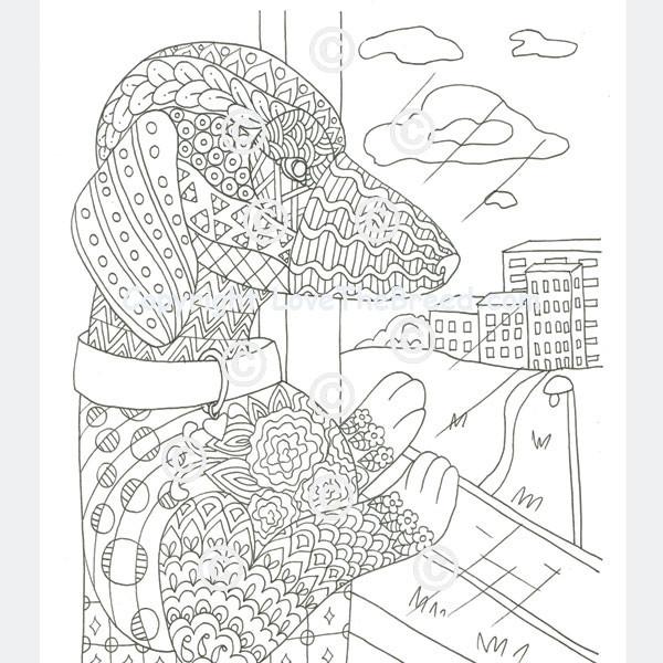 Download Digital Download Dachshund Coloring Book For Adults And Children Vol Lovethebreed Com