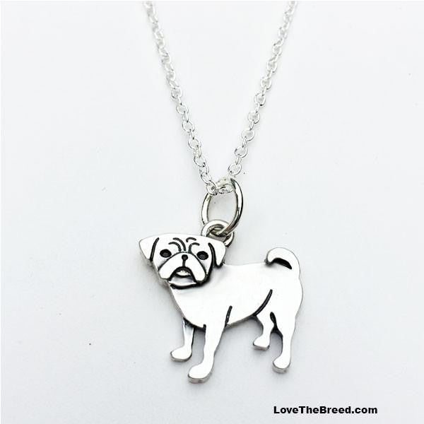 Pug Charm Necklace