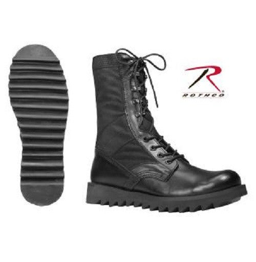 Rothco Black Ripple Sole Jungle Boots 5050 Hawkins Footwear Sports