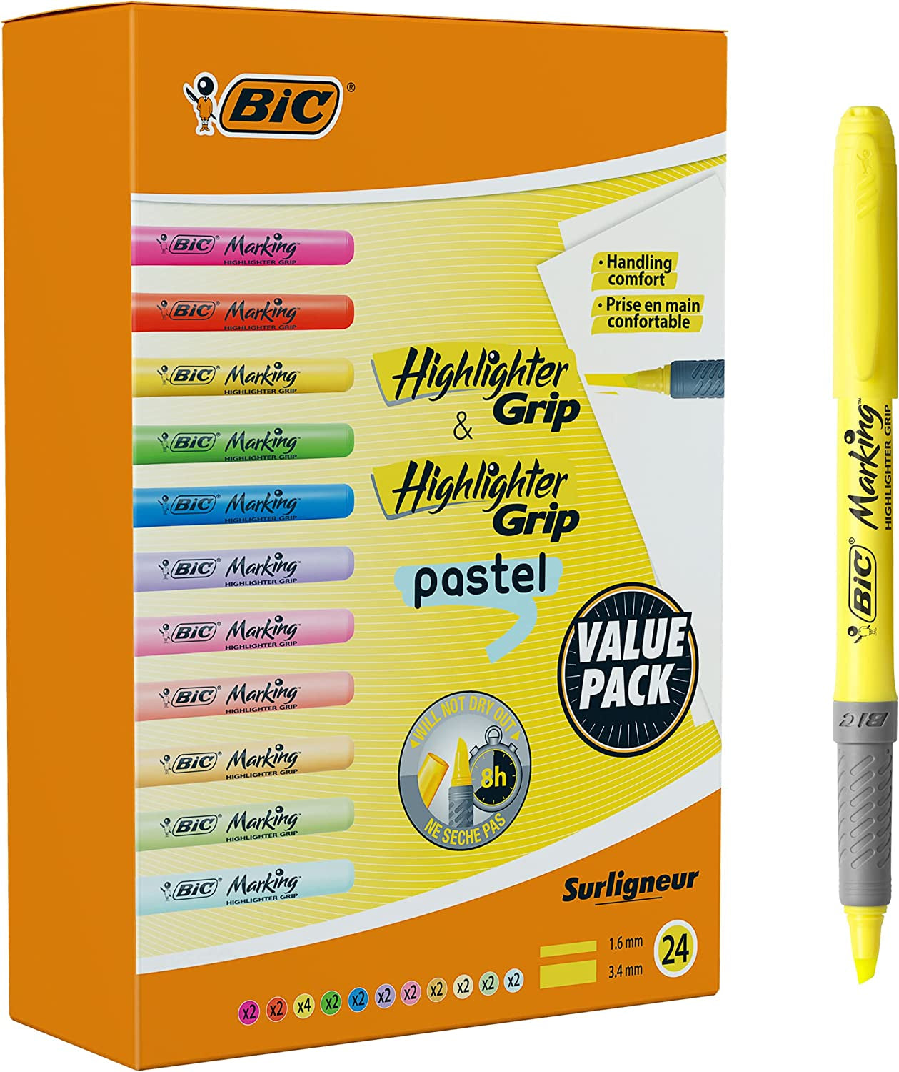 Highlighter Grip & Highlighter Grip Pastel, Perfect for the Classroom, –  Perfect Best Seller