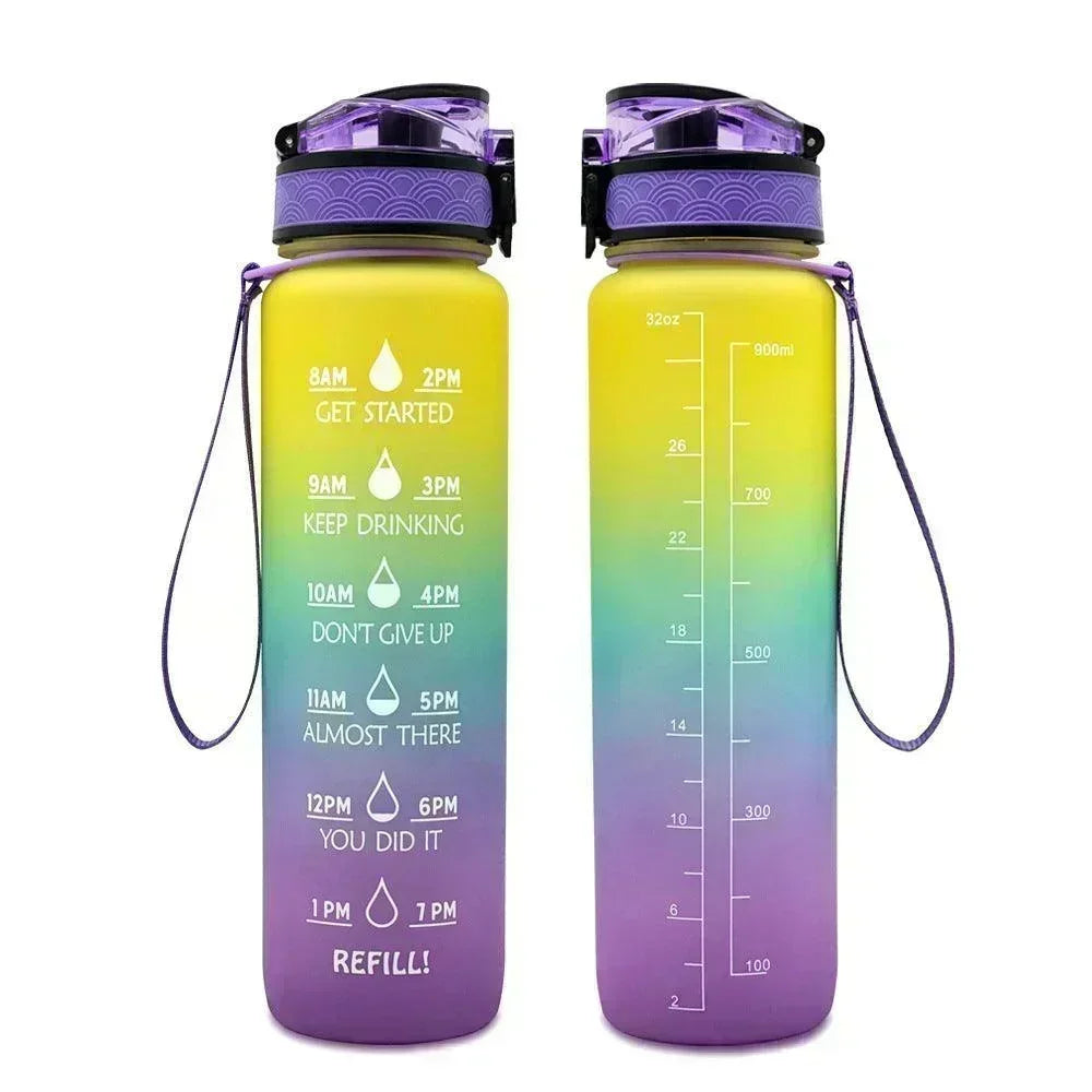 1L Tritan Water Bottle With Time - Evallys.com