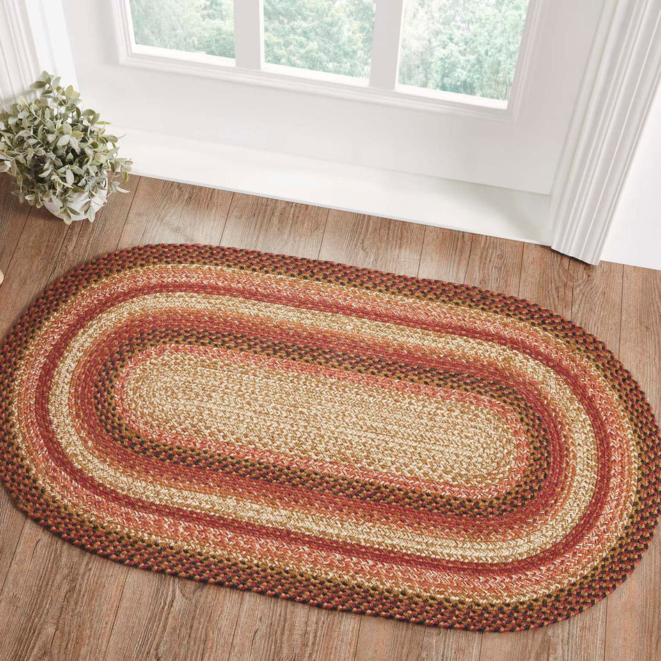 Beckham Farmhouse Style Braided Rug with Rug Pad by Oak & Asher