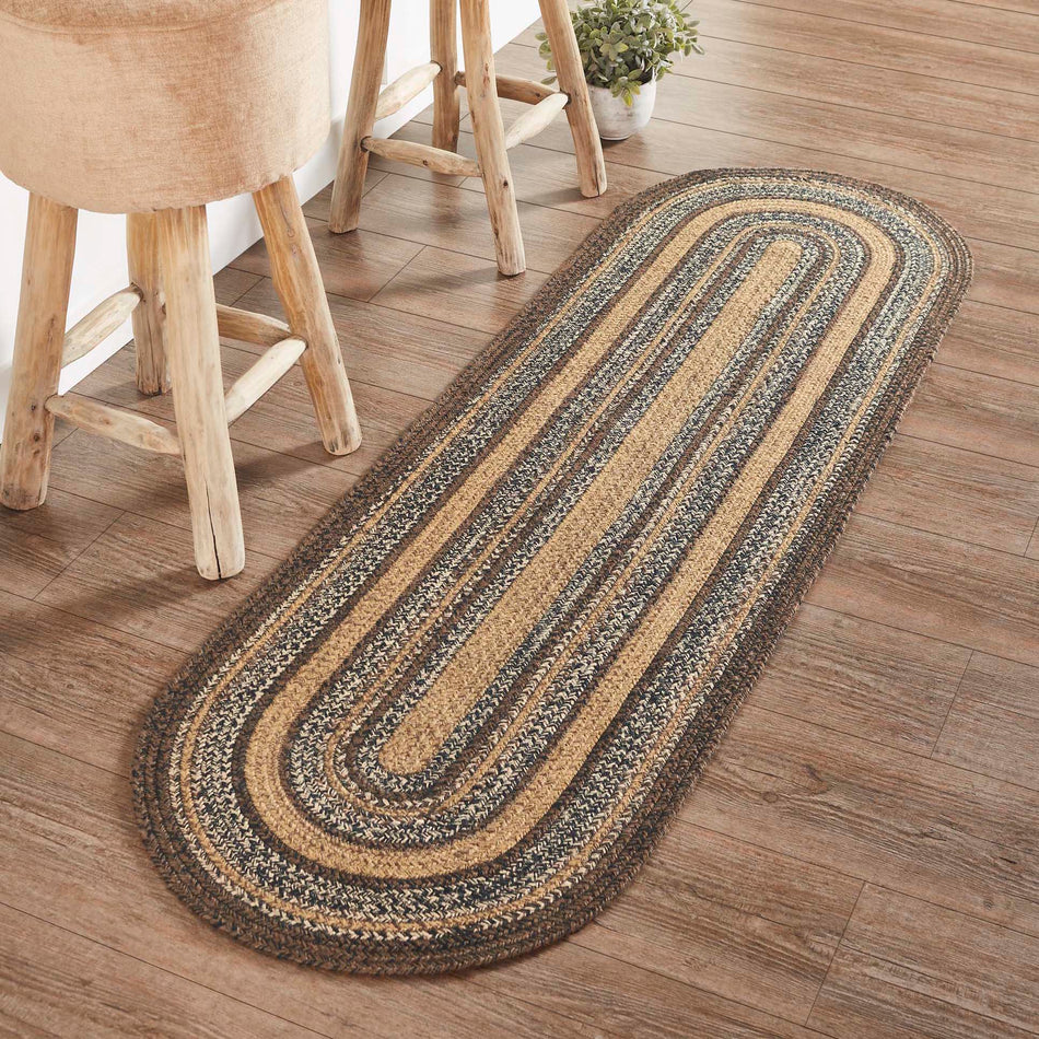 Beckham Farmhouse Style Braided Rug with Rug Pad by Oak & Asher