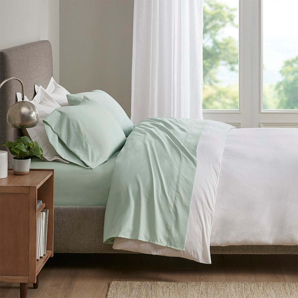 Smart Cool Microfiber Sheet Set - Aqua - Queen Size