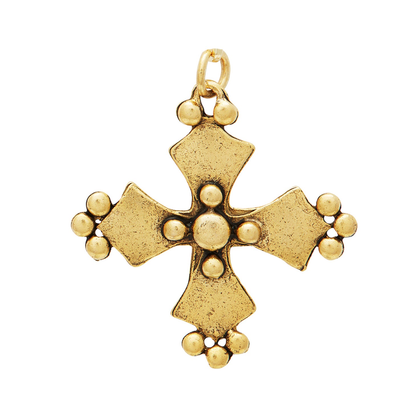 Gold Ornate Cross Pendant