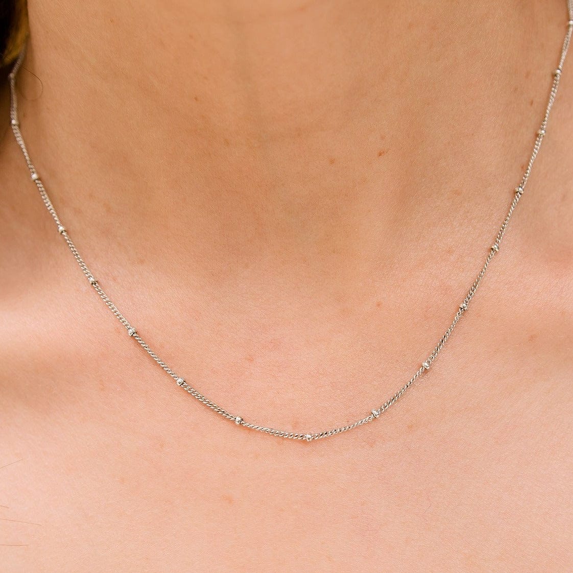 Portia Antique Silver Necklace