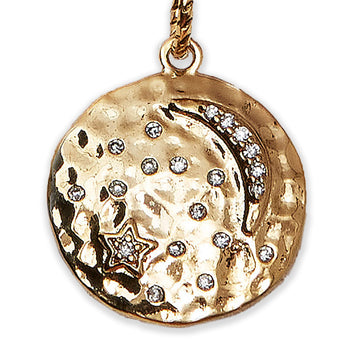 Sun and Moon Pendant in Solid Gold - Talu RocknGold