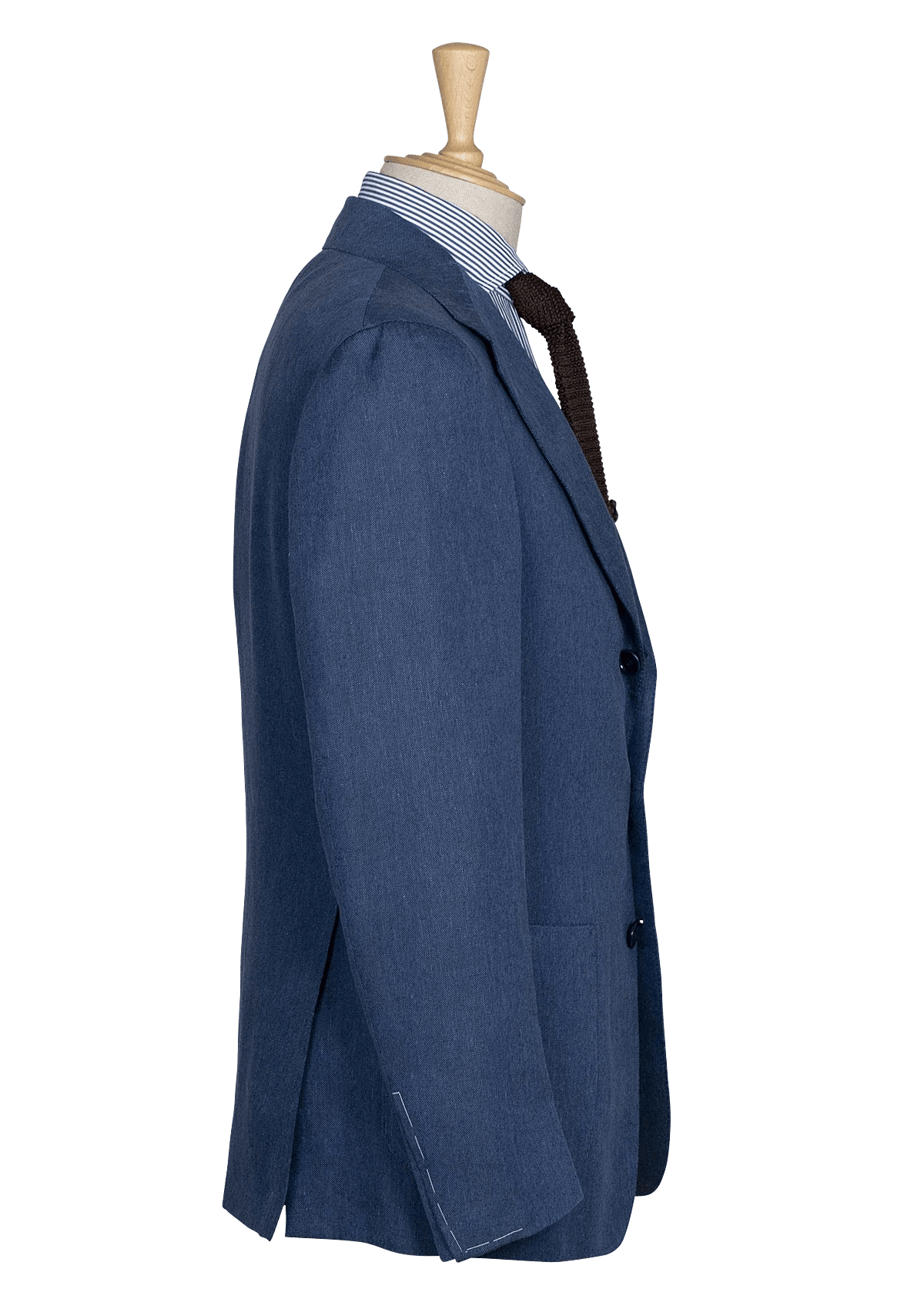 Men's Light Blue Blazer in English Linen – Stefano Bemer