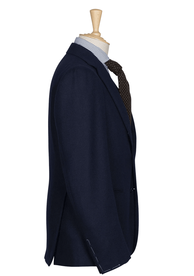 Navy blue Men's Blazer in English wool 100% – Stefano Bemer