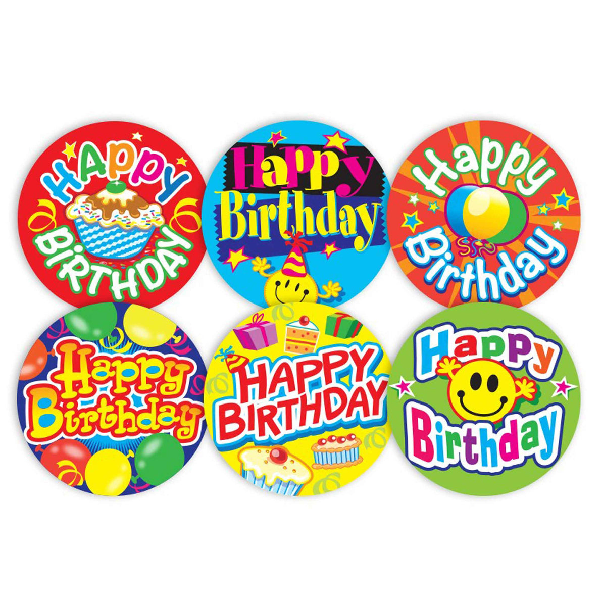 Happy Birthday Stickers – School Merit Solutions