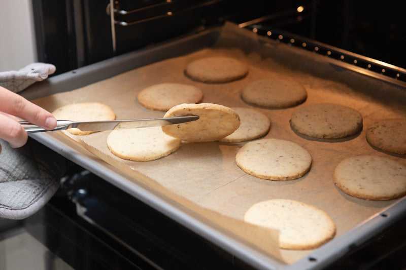 Cookies baking in the oven