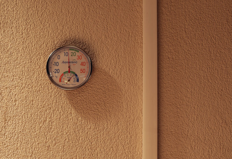 Hygrometer on a wall