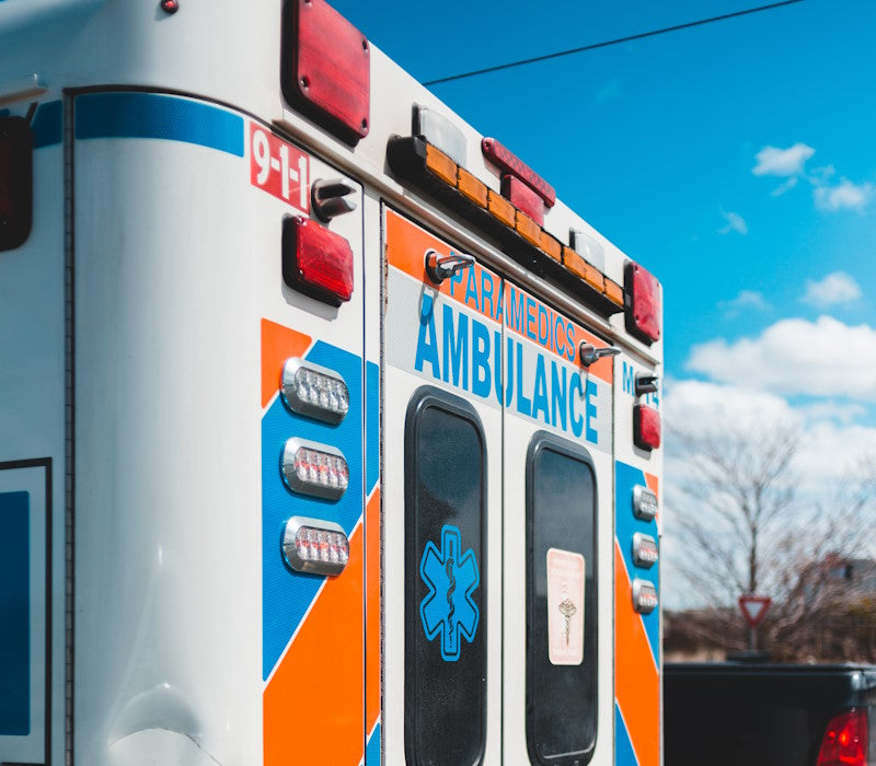Back of an ambulance