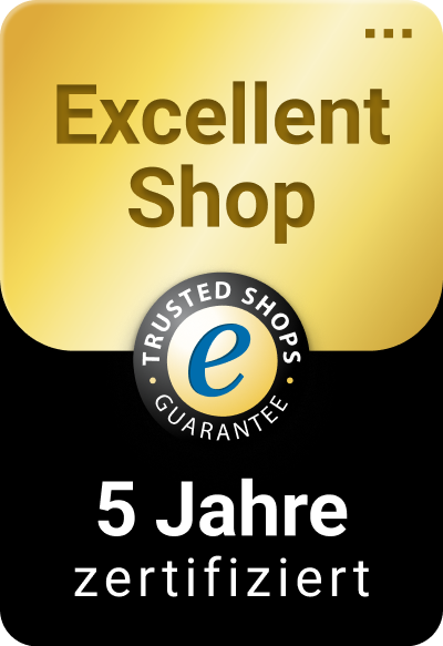 5 Jahre Excellent Shop - Trusted Shops